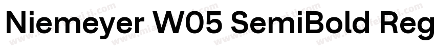 Niemeyer W05 SemiBold Regular字体转换